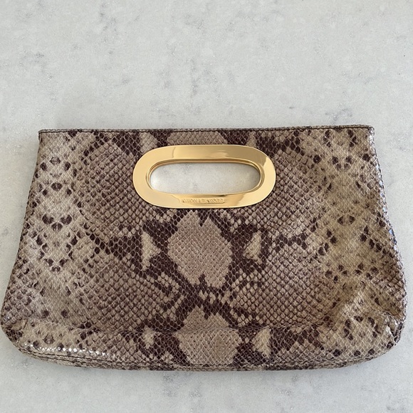 Michael Kors Python Clutch - Picture 2 of 7